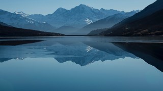 Mountains-reflections lake